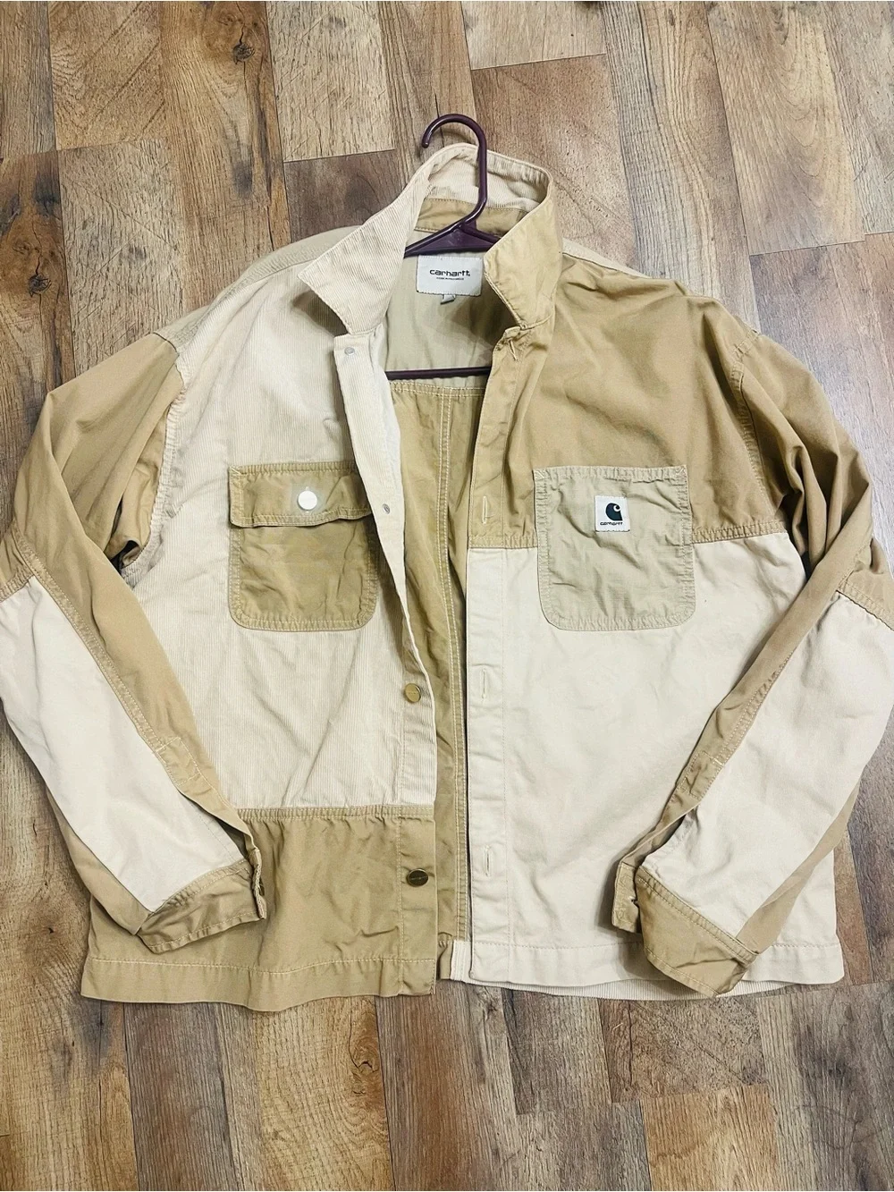 Carhartt Two-Tone Tan and Beige Field Jacket